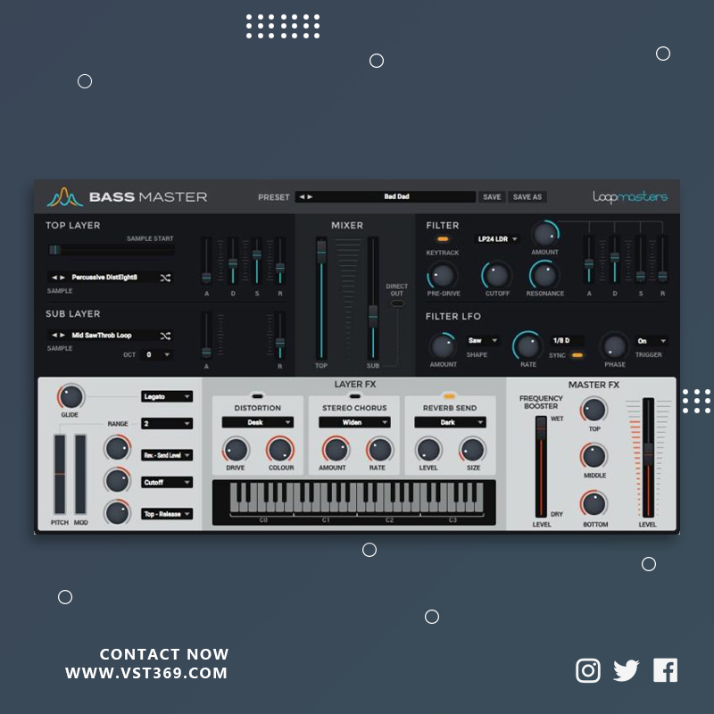 [贝斯插件] Loopmasters Bass Master 1.1.1