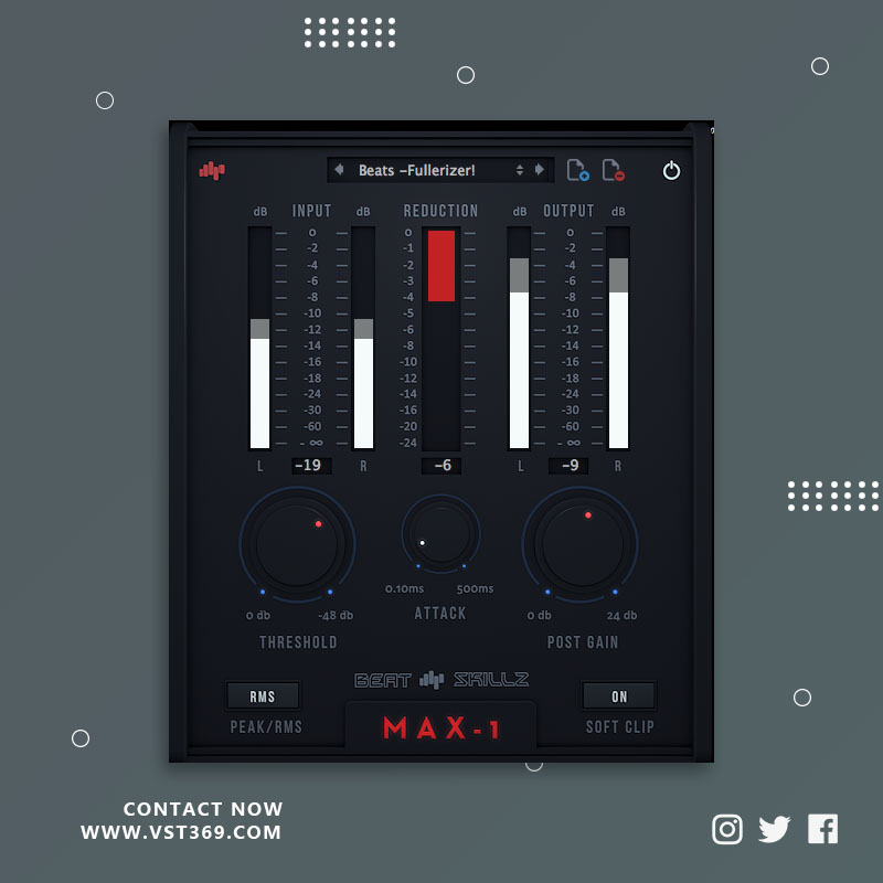 [自动智能压缩效果器] BeatSkillz MAX1  1.2