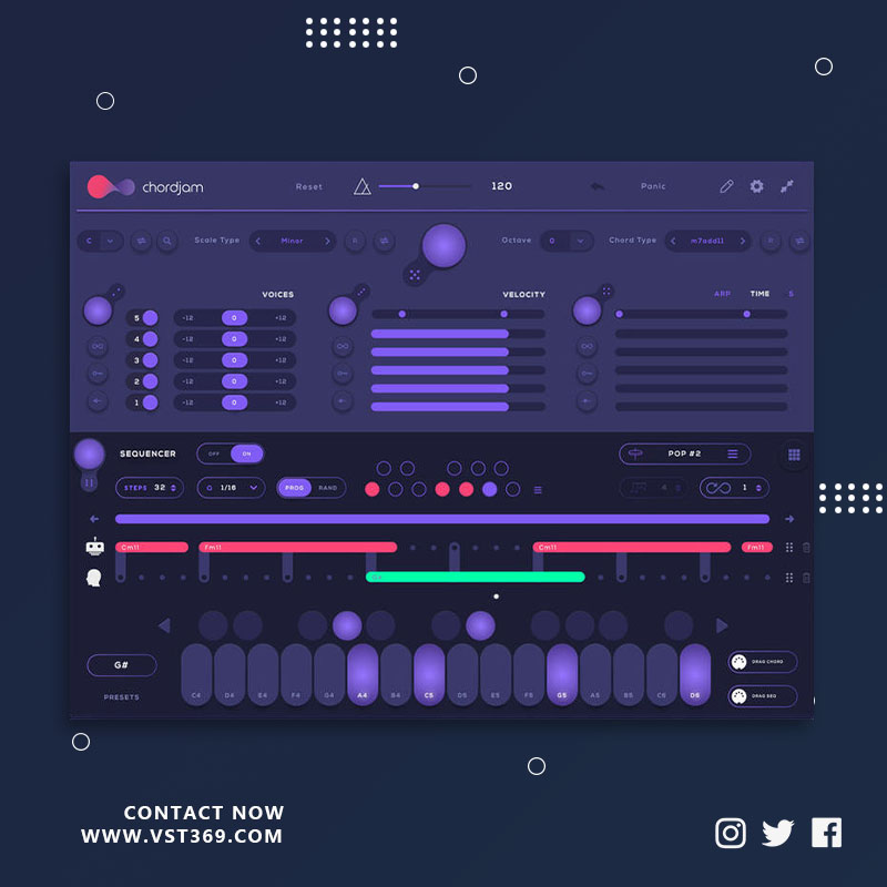 [创意和弦生成插件] Audiomodern Chordjam 1.0.0