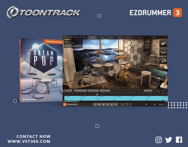 【EZ鼓音源】Dream Pop 电子打击乐架子鼓