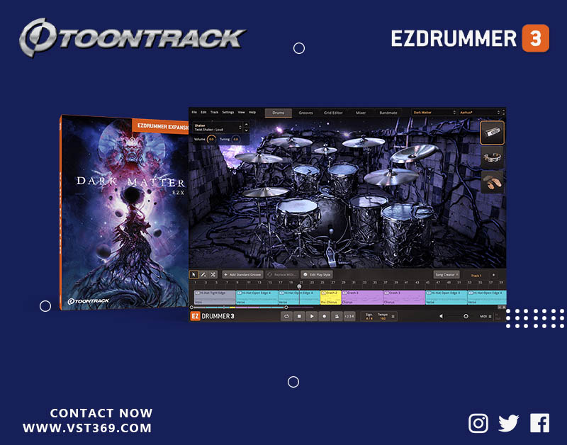 【EZ鼓音源】Dark Matter 硬核重金属摇滚架子鼓