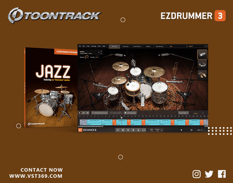 【EZ鼓音源】Jazz 爵士风格架子鼓