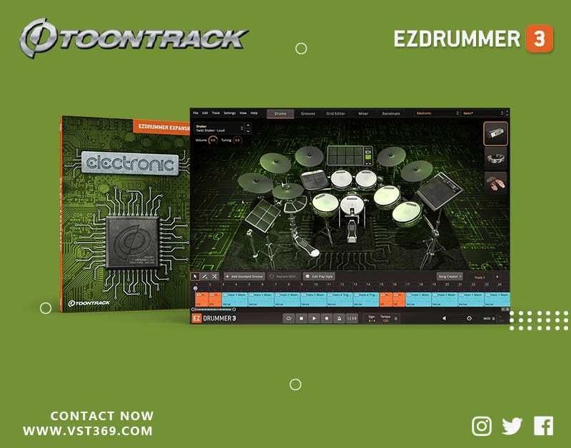 【EZ鼓音源】Electronic 经典电子鼓