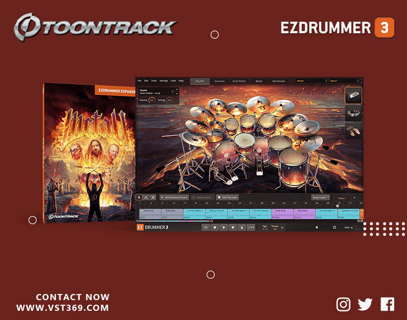 【EZ鼓音源】Metal! 现代金属风格架子鼓