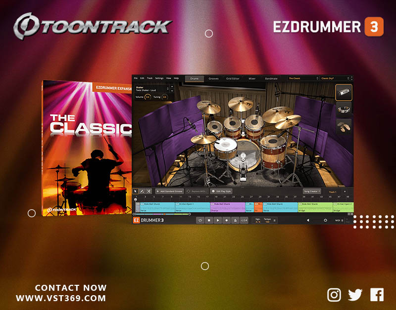 【EZ鼓音源】The Classic 70年代摇滚架子鼓
