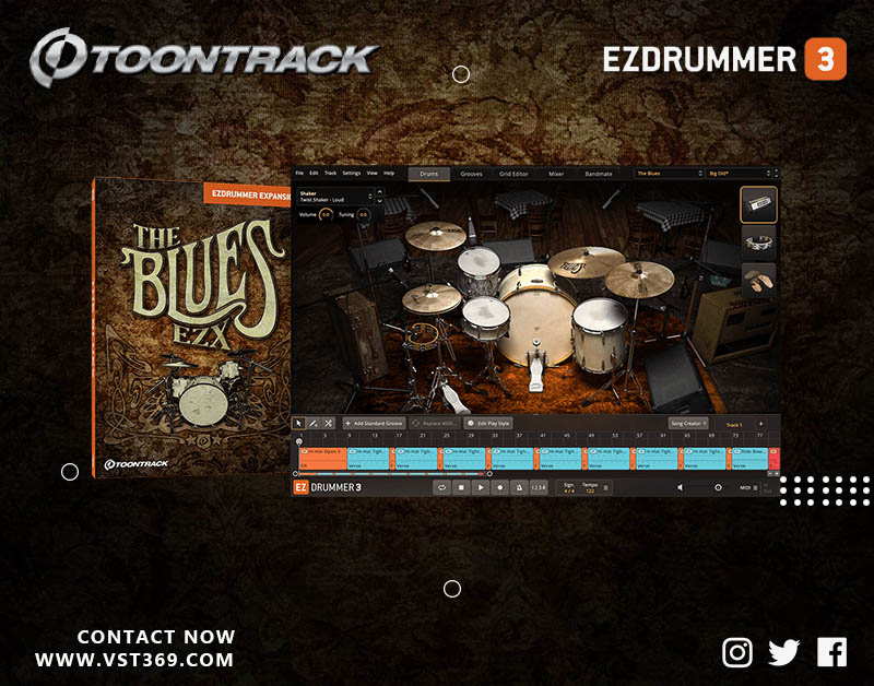 【EZ鼓音源】The Blues 布鲁斯架子鼓