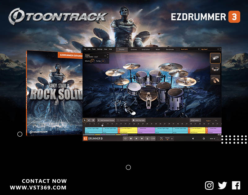 【EZ鼓音源】Rock Solid 经典摇滚风格架子鼓