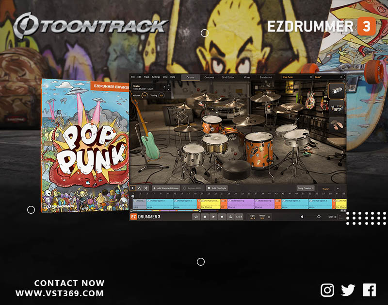 【EZ鼓音源】Pop Punk 流行朋克风格架子鼓